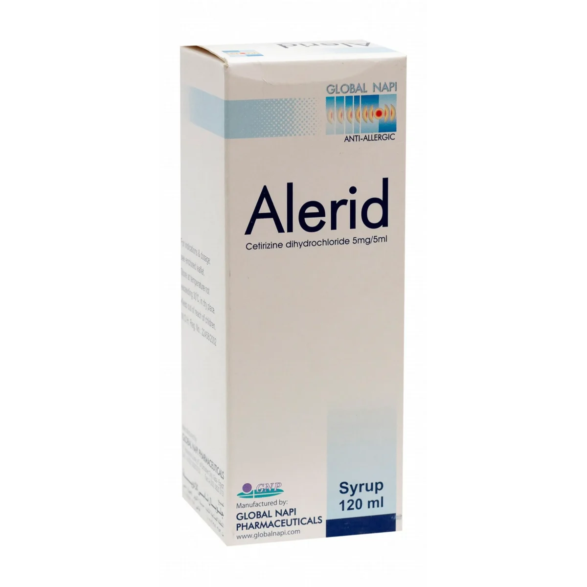 Lomixa Health Care - alerid anti allergic 5mg5ml 120ml susp p7ng 01670420030