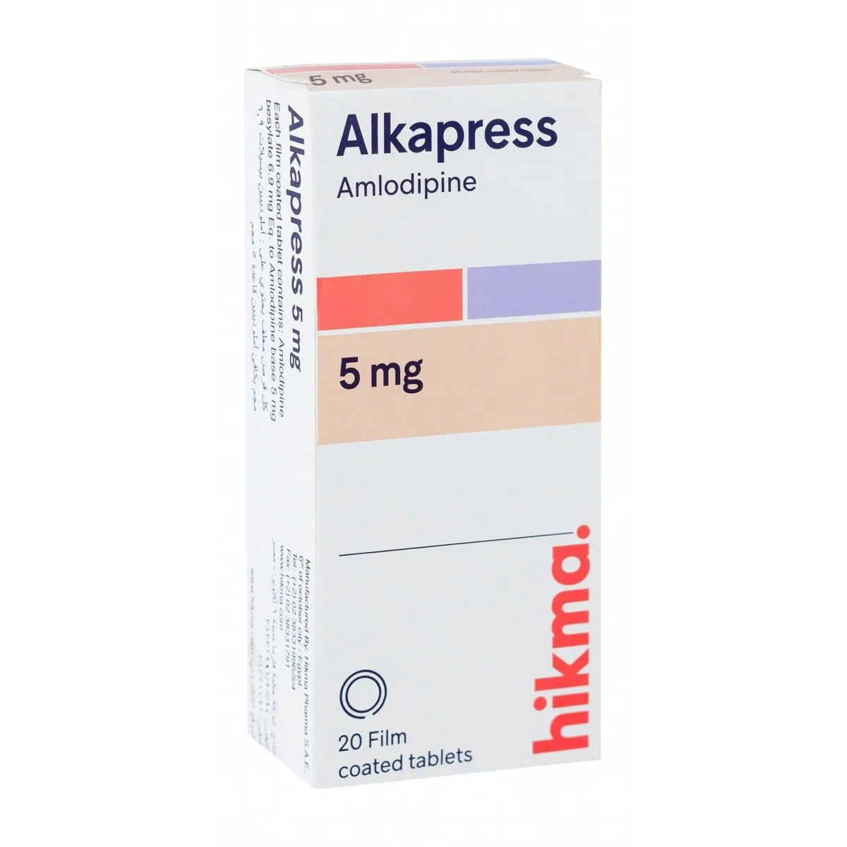 Lomixa Health Care - alkapress high blood pressure 5mg 20tab bx0c 01665392744