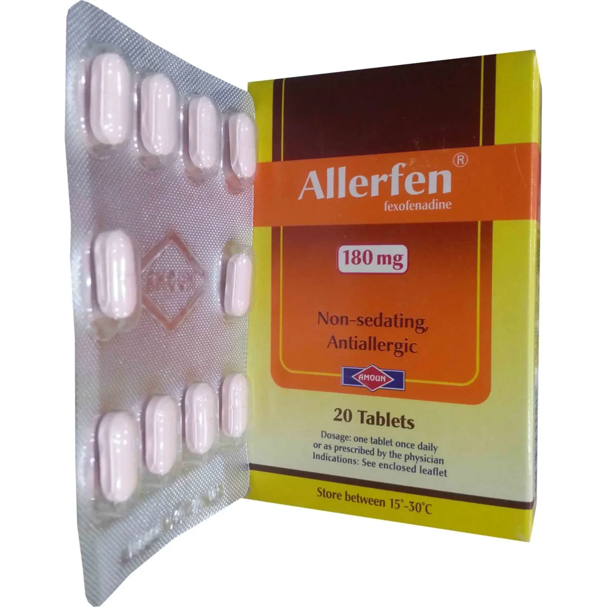 Lomixa Health Care - allerfen cough and allergies 180mg 20tab qc10 01692087701