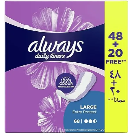 اولويز | فوط يومية لحماية فائقة | 68 قطعة