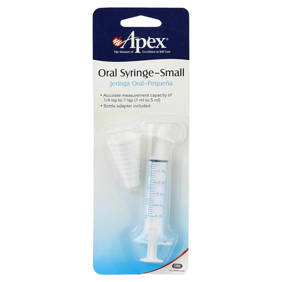 Lomixa Health Care - apex small 5ml oral syringe with bottle adapterac6t 01732694446