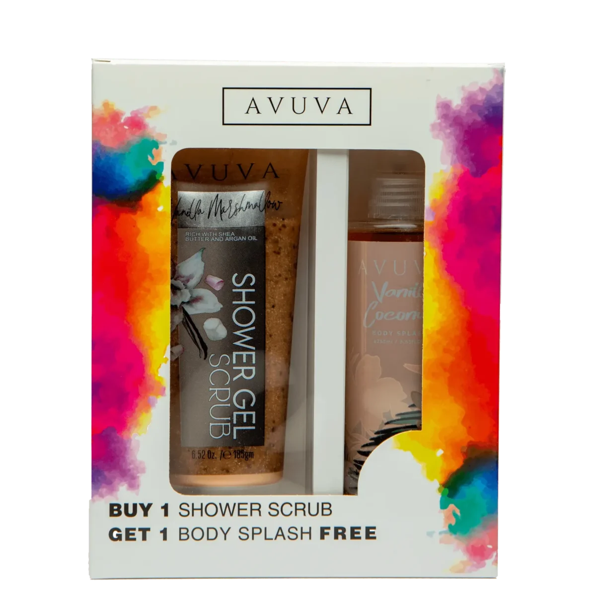 Lomixa Health Care - avuva shower scrub vanllia coconut 185m avuva body splash 235m qf4r 01701161485
