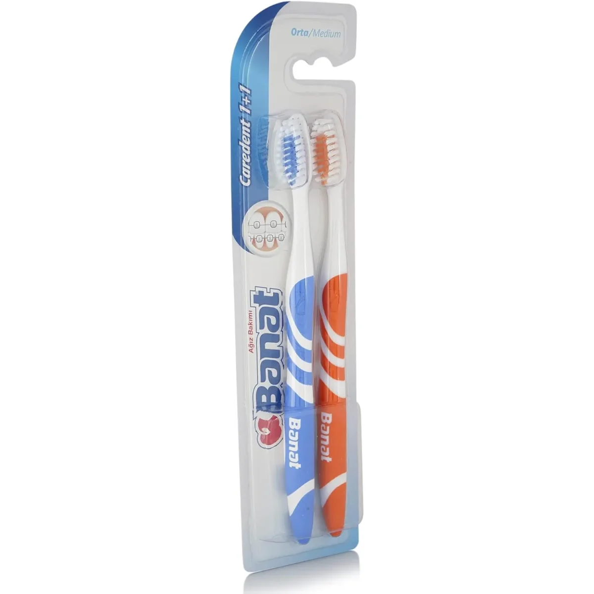 Lomixa Health Care - banat caredent tooth brush medium 2p assorted colors kh5s 01726052095