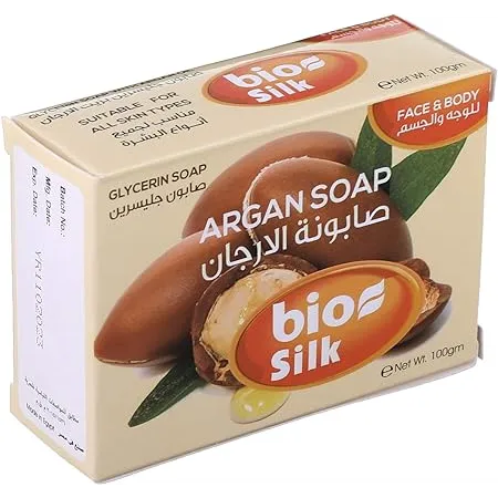 بيو سيلك | صابونة جليسرين بزيت الارجان | 100جم