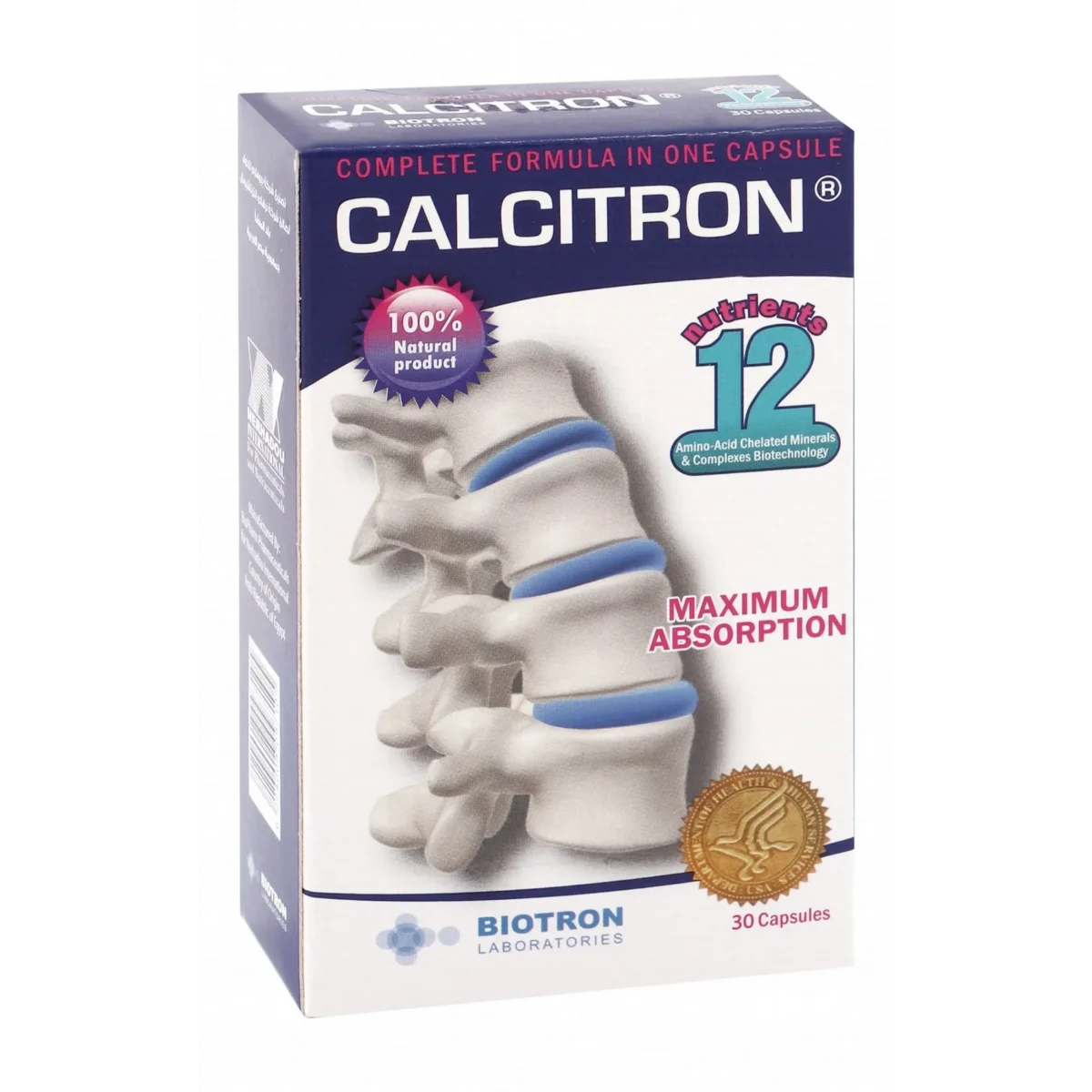 Lomixa Health Care - calcitron 30 caps nkgw 01690292776