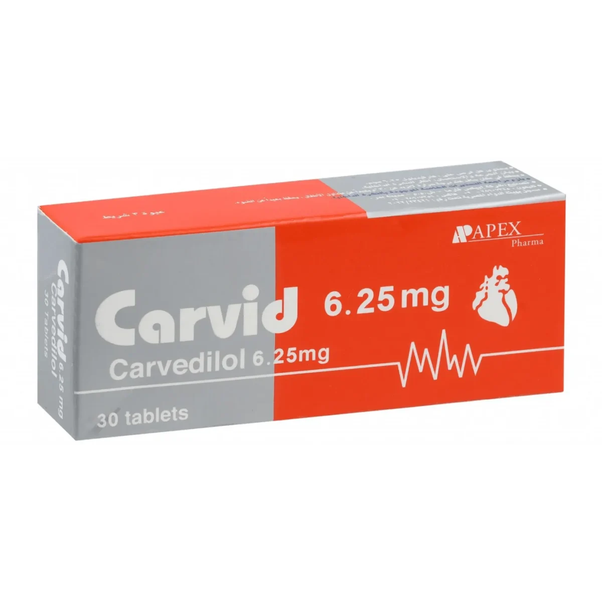 Lomixa Health Care - carvid 625mg 30 tab 5muh 01723028702