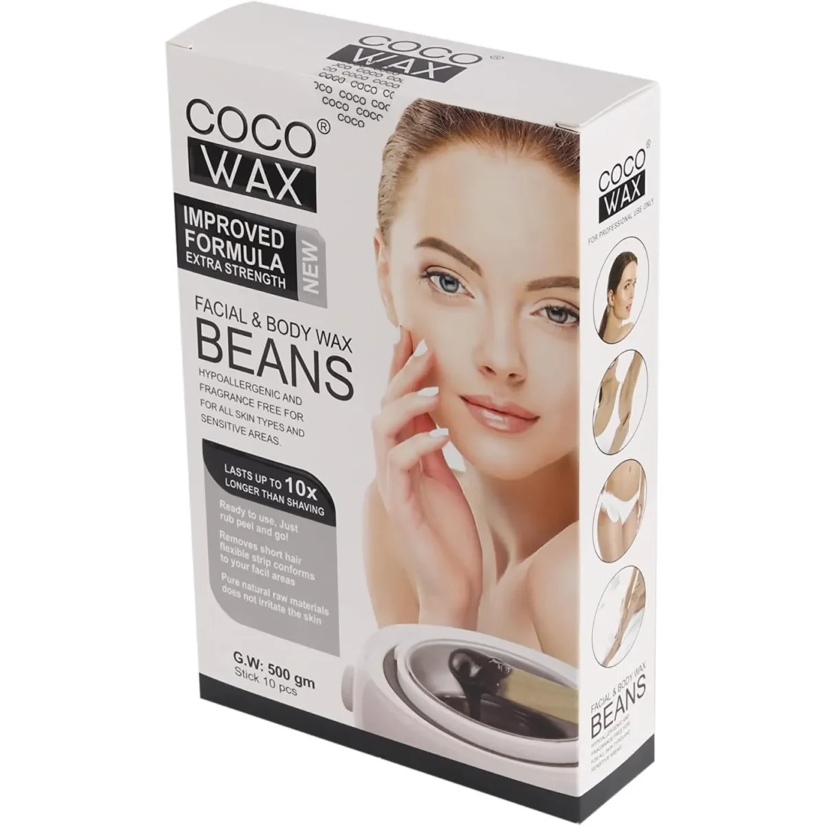Lomixa Health Care - coco body hair removal wax with sticks for easy straightening 500gm 6bpv ducueyp5 duvvzx3z 01724834353