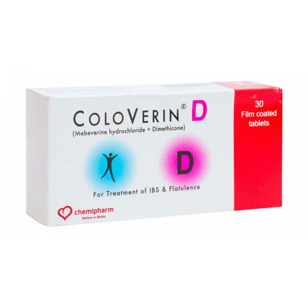 برشام كولوفيرين د coloverin d للقولون والانتفاخ | 30 قرص