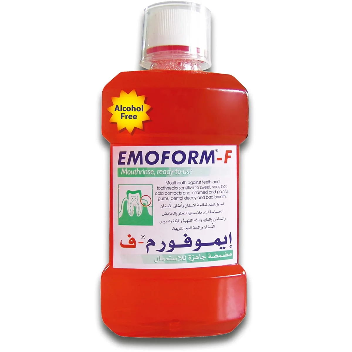 Lomixa Health Care - emoform f mouthrinse for sensitive teeth irritated gums 250ml i8gp 01721560040