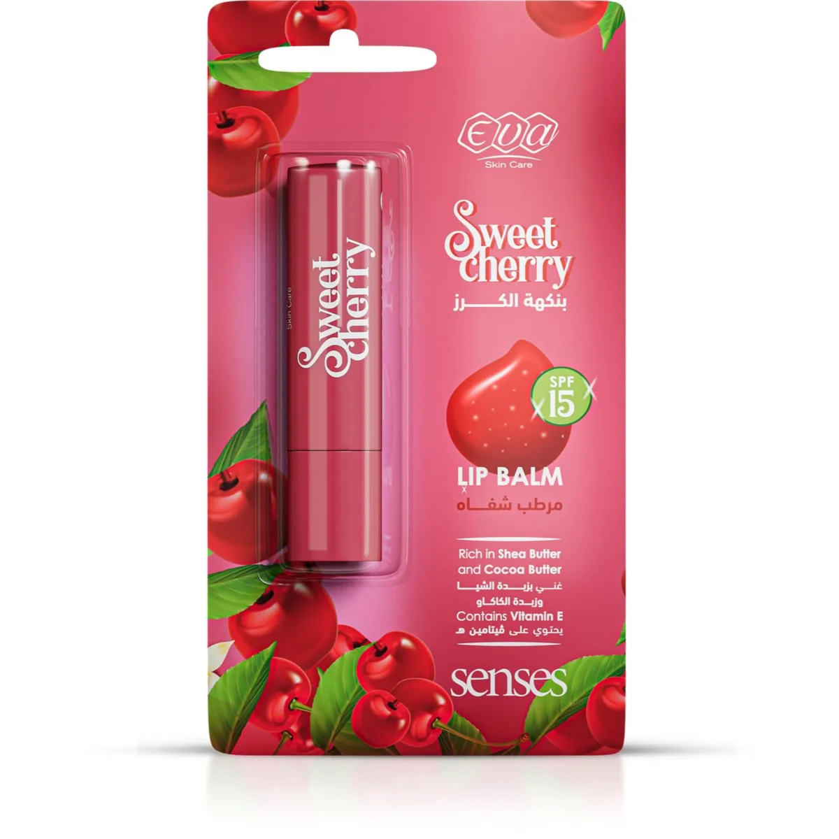Lomixa Health Care - eva skin care senses lip balm wild sweet cherry flavor 4gm ycmj 01730202525