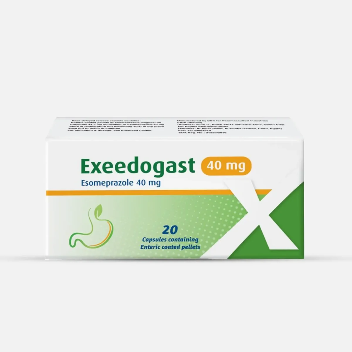 Lomixa Health Care - exeedogast 40 mg 20 capsules dcd4 11720527192