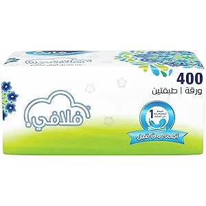 فاين | فلافي مناديل 2 طبقة ناعمة للوجه | 400 ورقة