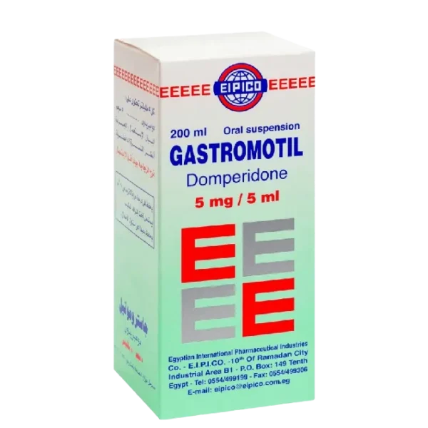 جاستروموتيل شراب لتخفيف اعراض الغثيان والقيء 5مجم/5مل | 200 مل