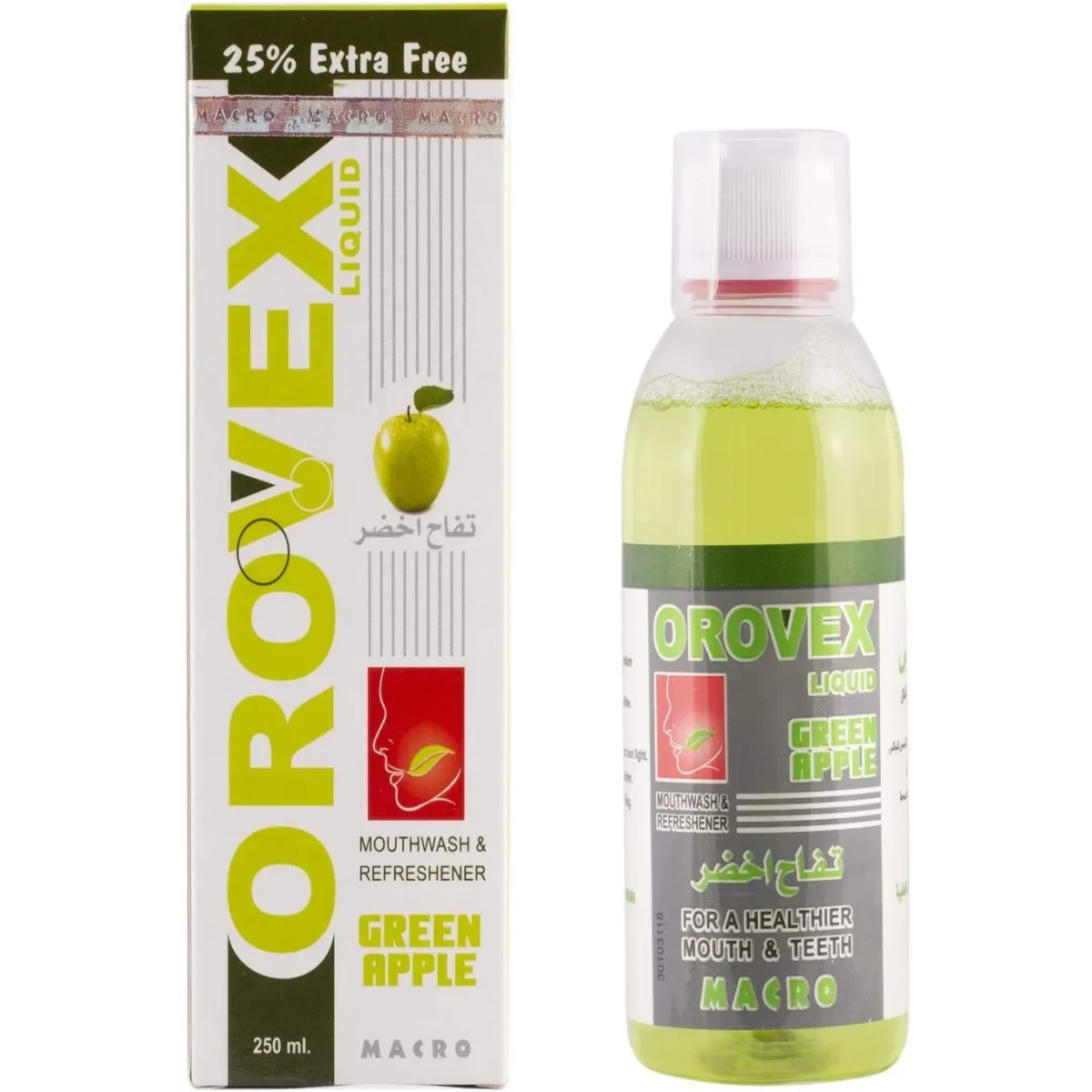 Lomixa Health Care - generic orovex green apple mouthwash 250 ml 01664284467