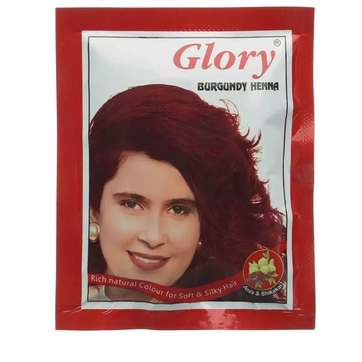 Lomixa Health Care - glory colored henna sachet burgundy 10 gm 6bags kpev 01684384956