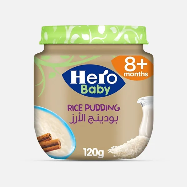 هيرو بيبي برطمان طعام مهروس للأطفال ببودينج الأرز | 120 جم