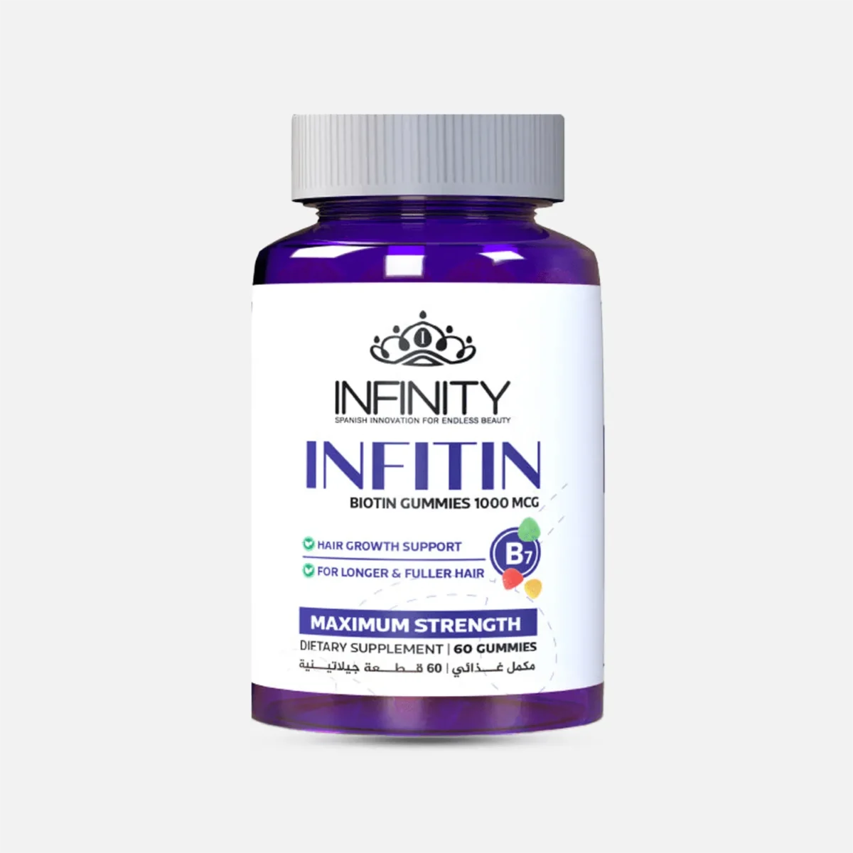 Lomixa Health Care - infinity infitin biotin hair gummies 60tab ludj 01722757745