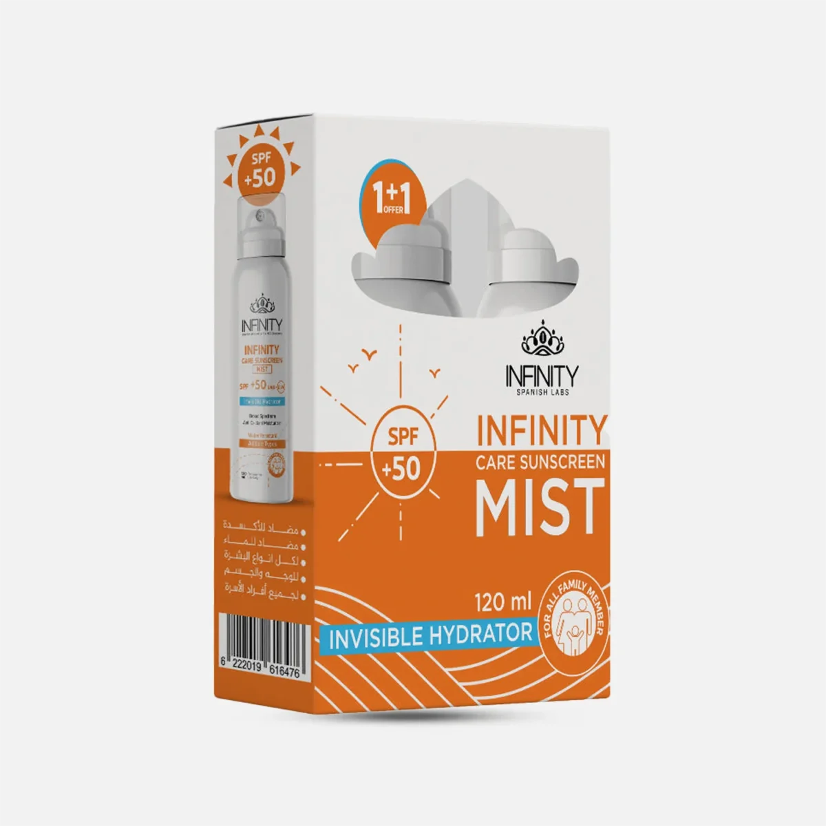 Lomixa Health Care - infinity sunscreen mist spray 50 spf 120ml vpv1 01722689486