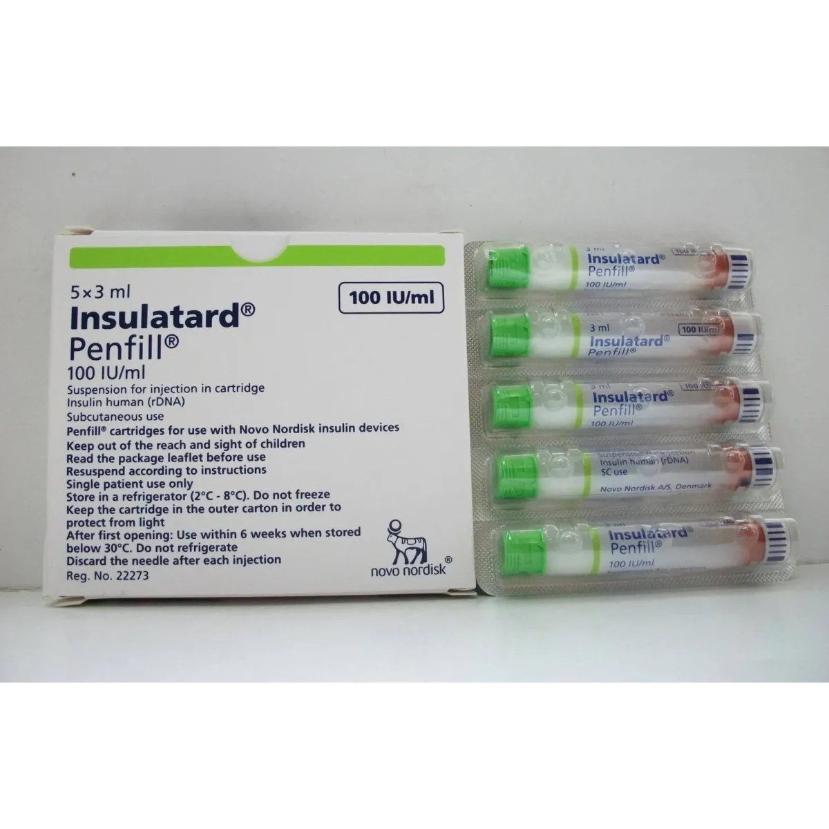 Lomixa Health Care - insulin insulatard 100iu 5cart 3ml s58p 01669231054