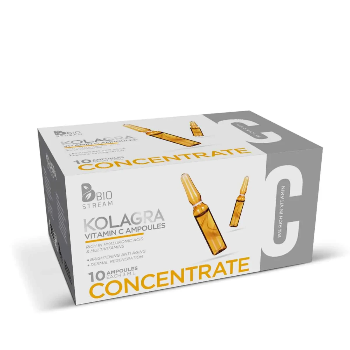 Lomixa Health Care - kolagra vitamin c 15 concentrate ampoules 10 ampoules chefaa box wcs1 01667317396