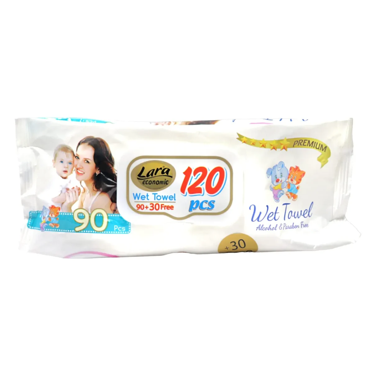 Lomixa Health Care - lara babys soft premium wet wipes 120 wipes hoyc dunweqcg 01713278940