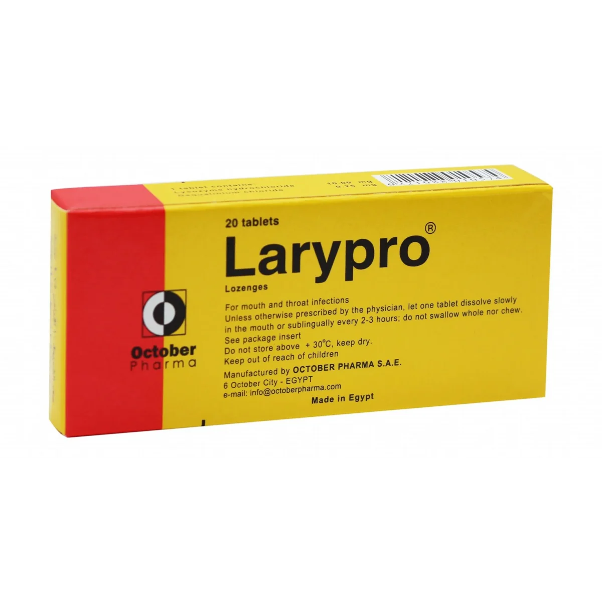 Lomixa Health Care - lary pro 20 lozenges 01686654584