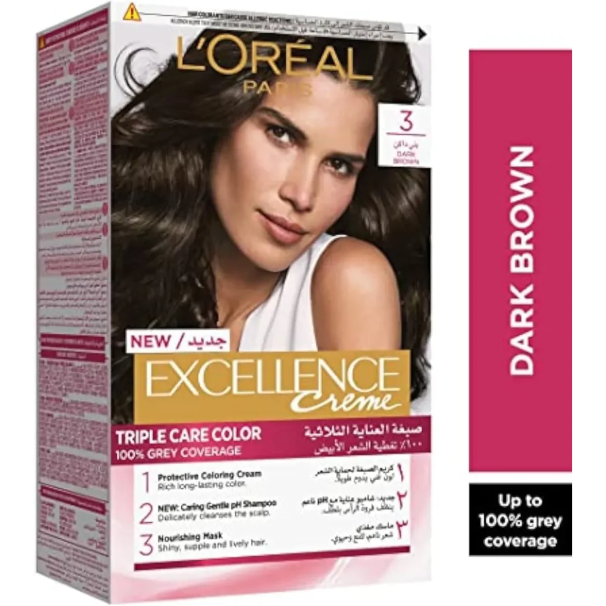 Lomixa Health Care - loreal paris excellence creme 3 dark brown nzzg 01730115122