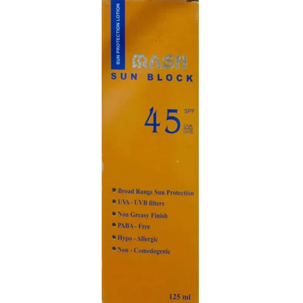 ماش صن بلوك لوشن SPF45 لجميع أنواع البشرة | 125 مل