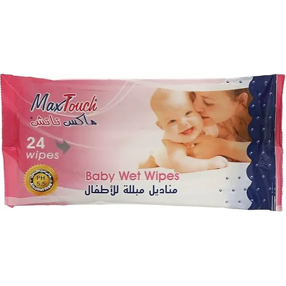 ماكس تاتش | مناديل أطفال مبللة | 24منديل