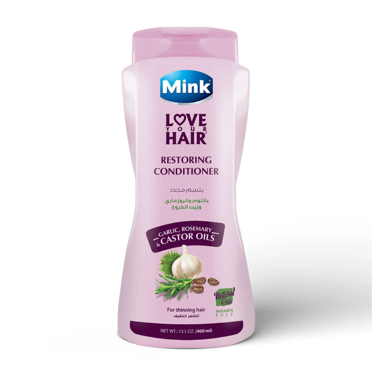 Lomixa Health Care - mink conditioner with garlic rosemary and castor oil 400ml y9gc 01685014155 scaled
