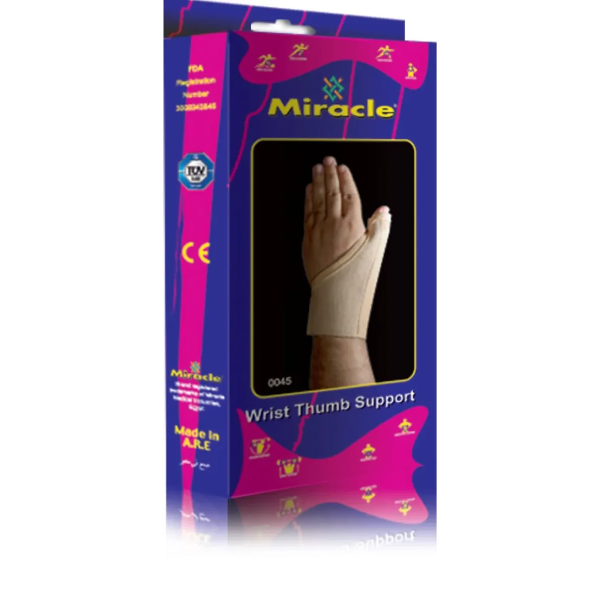 Lomixa Health Care - miracle wrist thumb support left hand medium mouw 01730710372