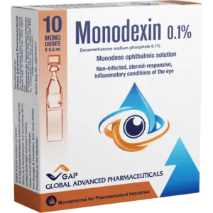 مونوديكسين 0.1% قطرة للعين 10 جرعات | 0.5مل