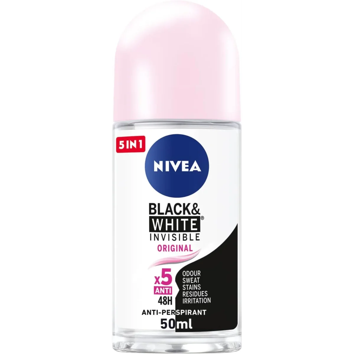 Lomixa Health Care - nivea antiperspirant roll on for women black white invisible protection original 50ml gixq 01730235674