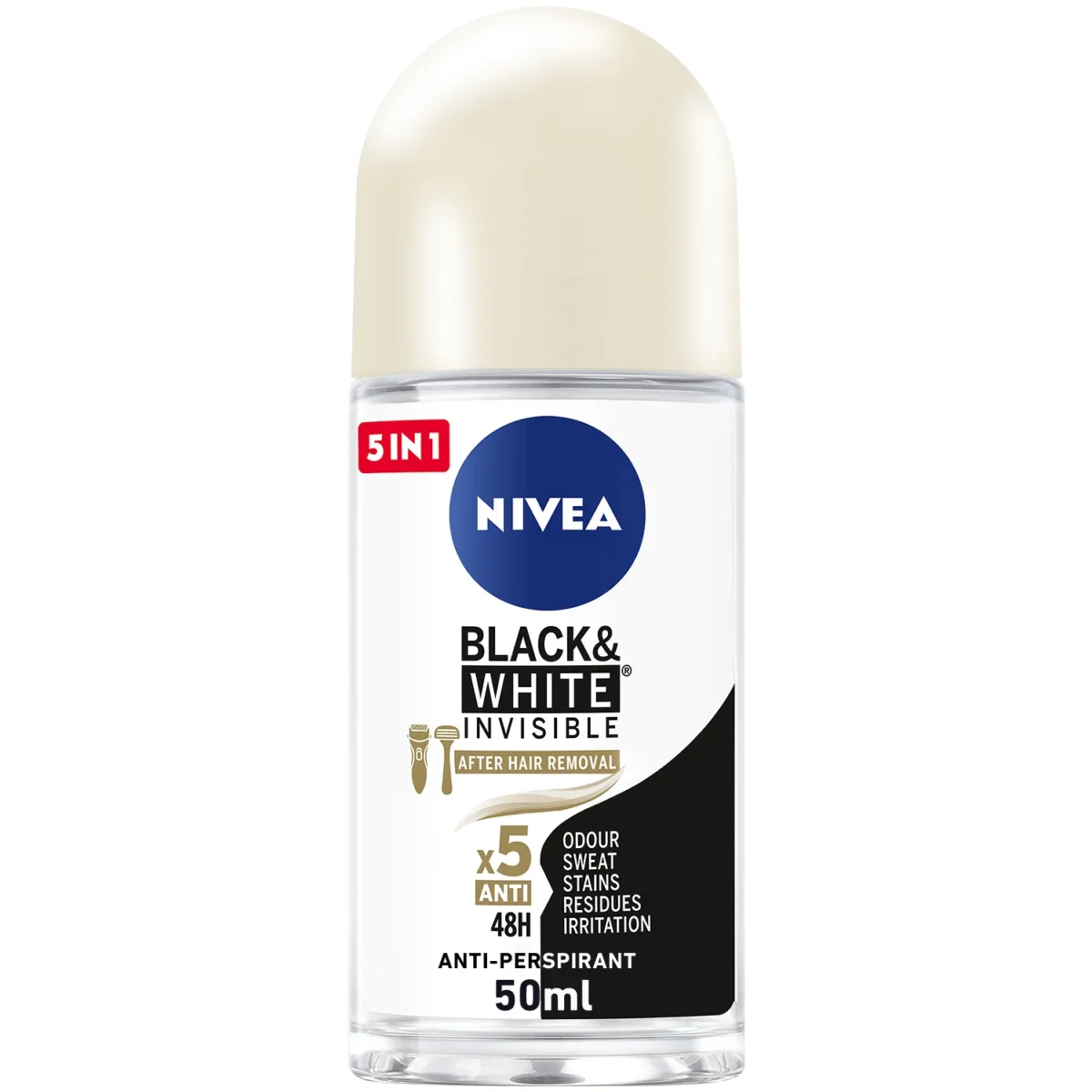 Lomixa Health Care - nivea black white invisible silky smooth antiperspirant for women roll on 50ml sqg7 01655210716
