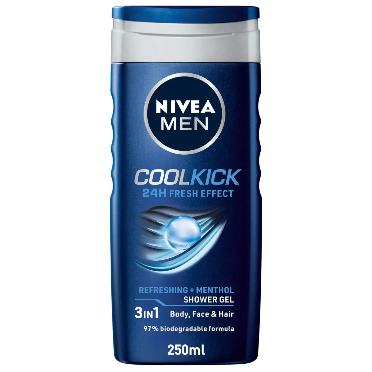Lomixa Health Care - nivea men cool kick shower gel 3in1 24h fresh effect masculine scent 250ml lqb8 01655377825