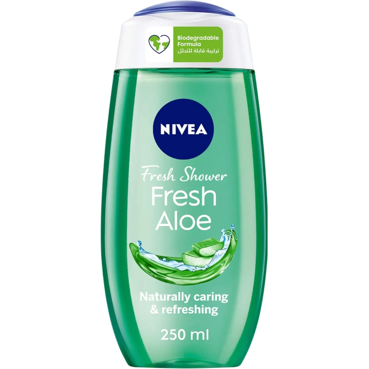 Lomixa Health Care - nivea shower gel body wash fresh aloe natural aloe vera fresh scent 250ml pofe 01730809900