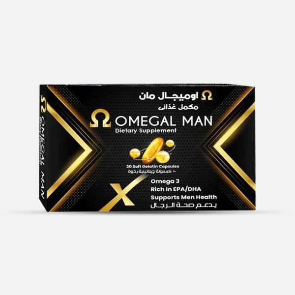 اوميجال مان مكمل غذائي omegal Man افضل كبسولات اوميجا 3 | 3...