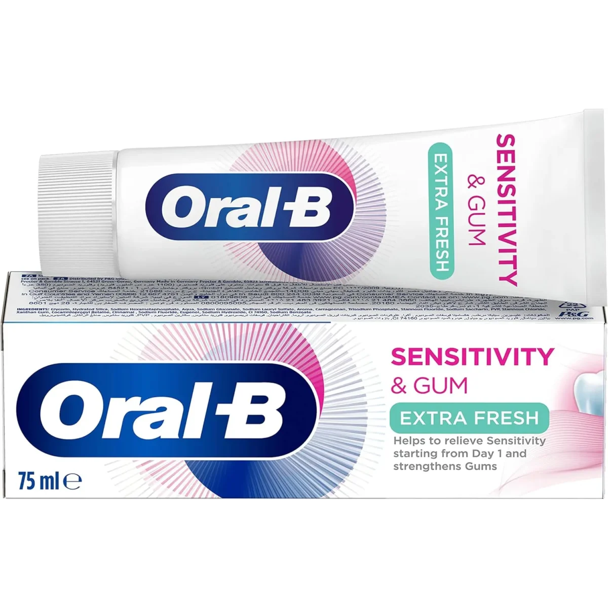 Lomixa Health Care - oral b sensitive teeth gums extra fresh 75ml qwkf 01730109219