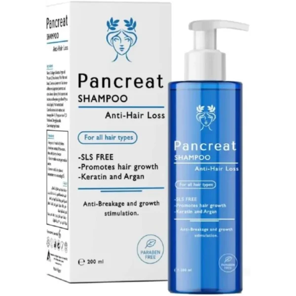 بانكريت شامبو طبي لتساقط الشعر pancreat shampoo | ٢٠٠ مل