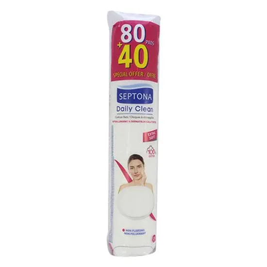 سيبتونا قطن مكياج مدور 80+40 عرض