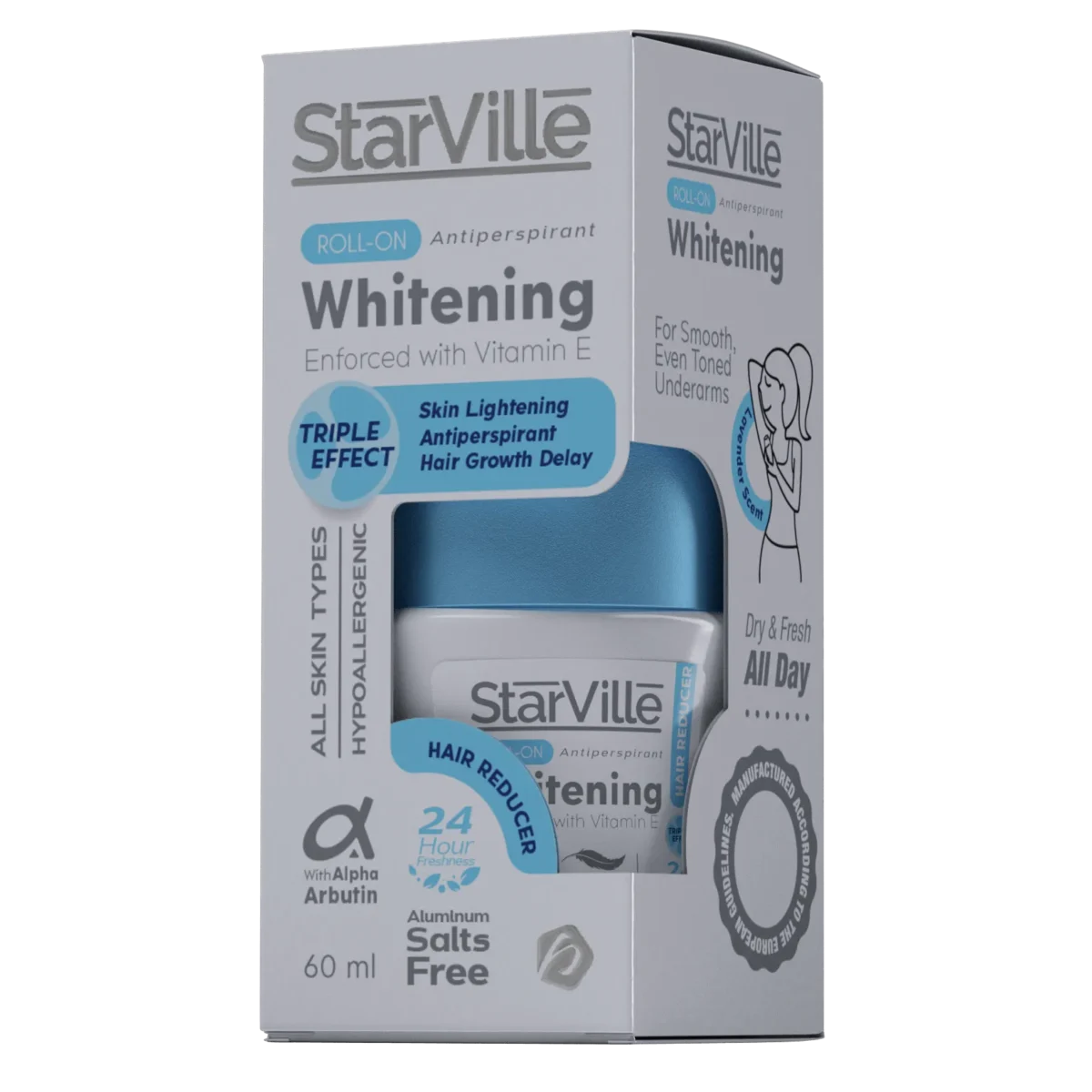 Lomixa Health Care - starville whitening roll on hair reducer 60ml tzwy 01703076769