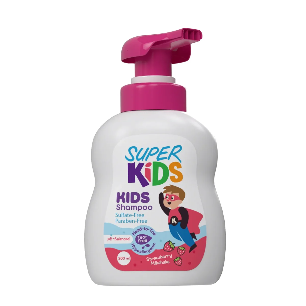 Lomixa Health Care - superkids kids shampoo strawberry milkshake fragrance 300ml mq8g 01674559756