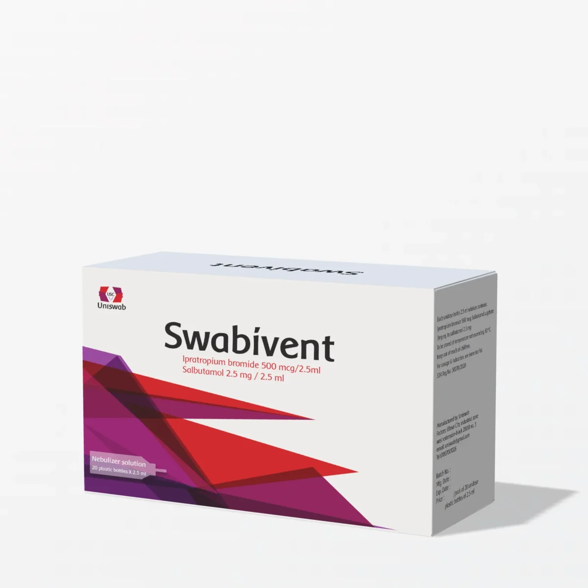 Lomixa Health Care - swapevent 500 vial solution for inhalation sulj dujgoxji 01724676709