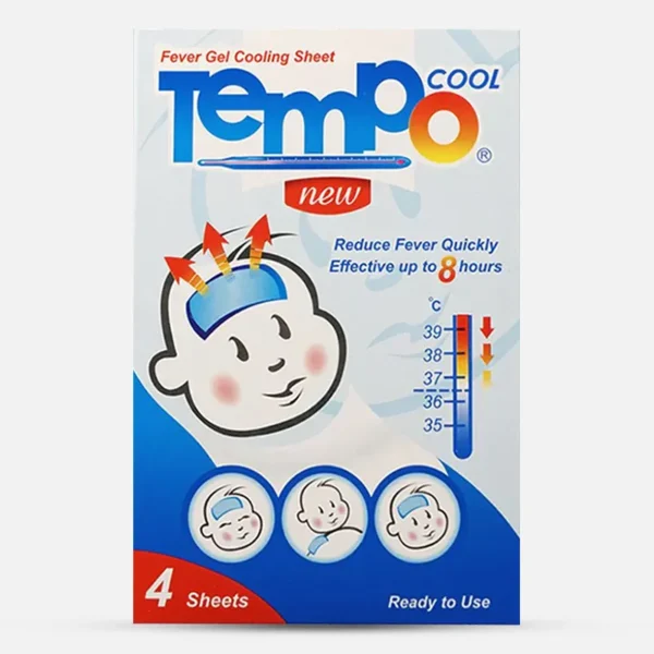 تيمبو كول tempo cool كمادات الجل للأطفال والرضع | 4 كمادات
