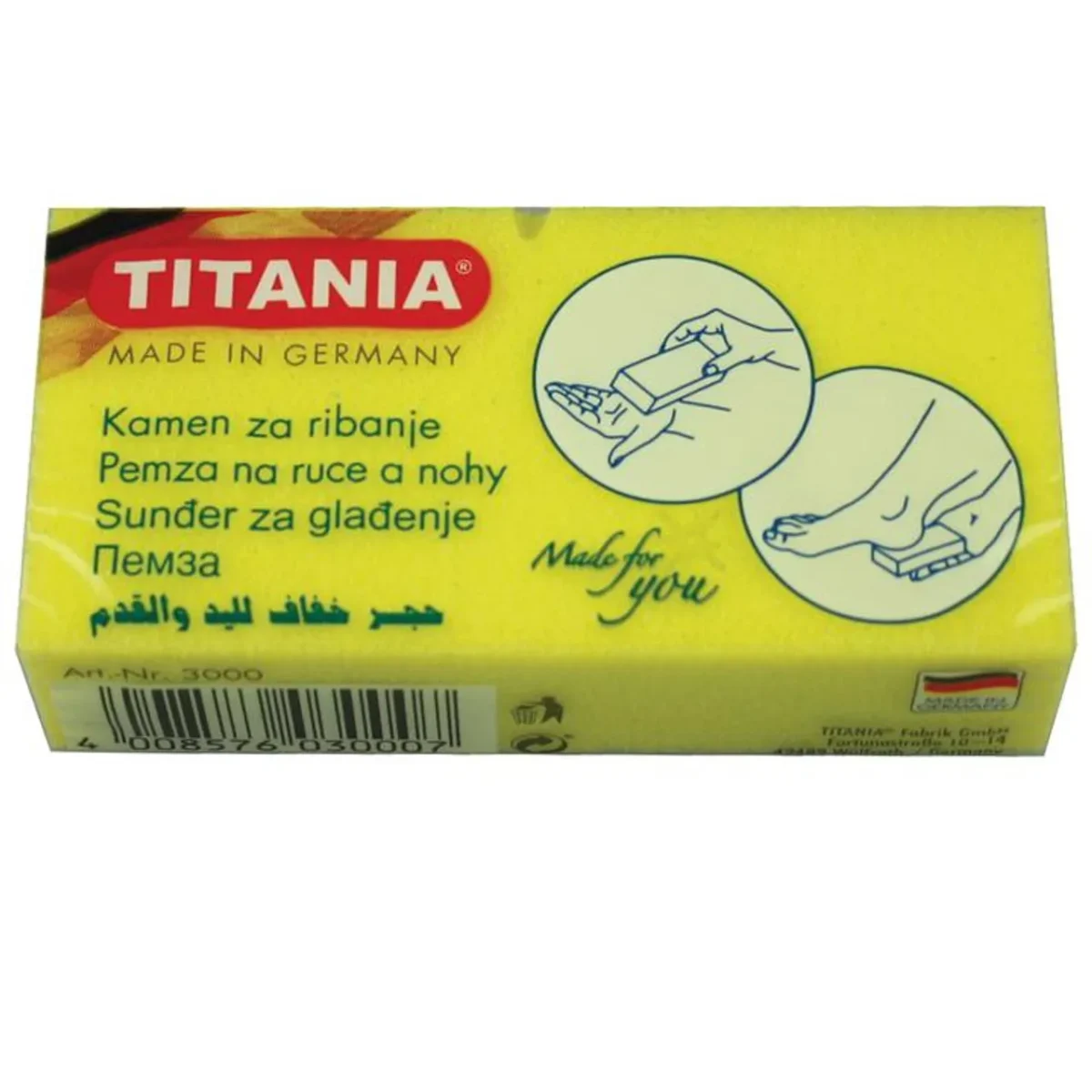 Lomixa Health Care - titania pumice large 2pcs fiv6 01664368779