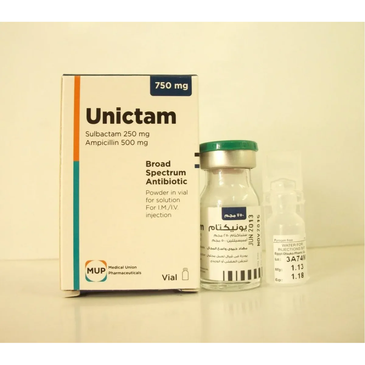 Lomixa Health Care - unictam antibiotic 750mg 1vial lqw8 01667923025