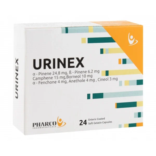 دواء يورينكس اقراص urinex cap للاملاح وحصوات الكلى | 24 كبسولة
