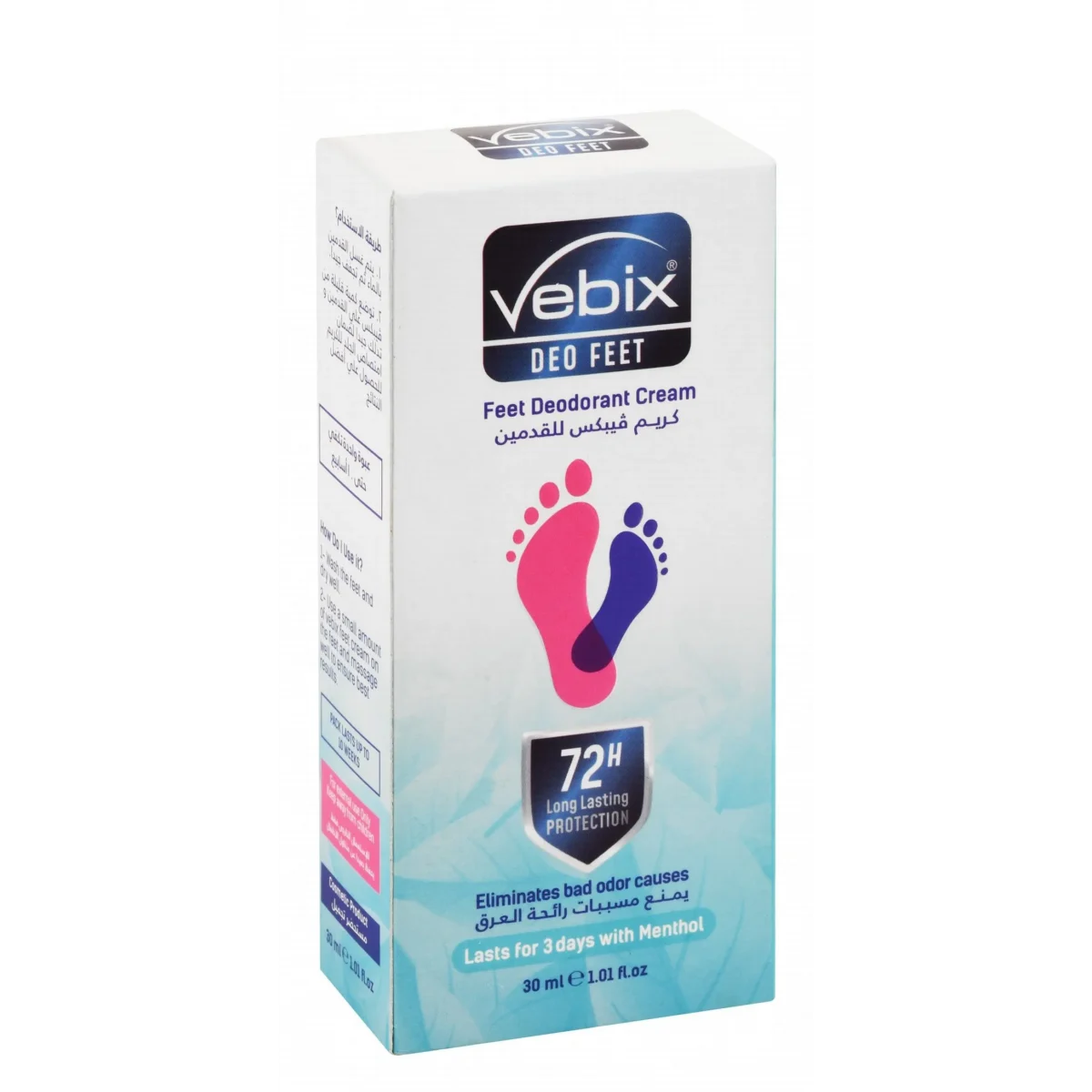 Lomixa Health Care - vebix max feet deodorant cream 10gm m4br 11687171378