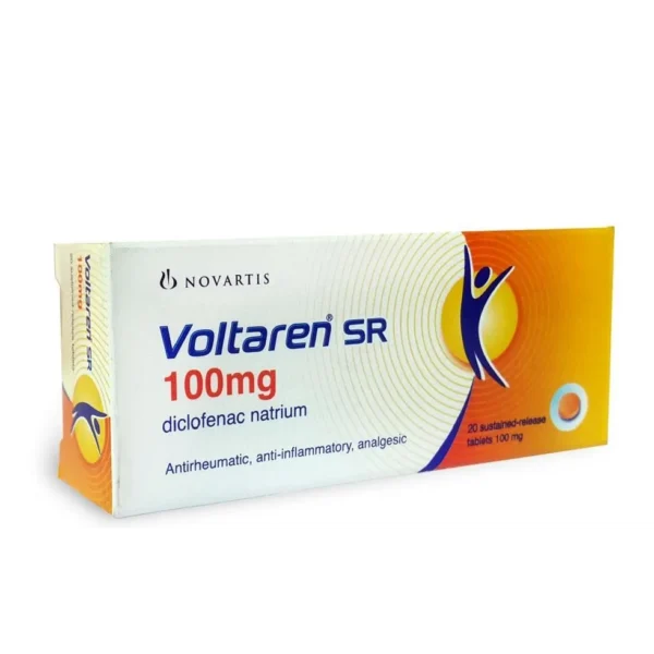 حبوب فولتارين 100 اس ار للأسنان والعظام | 20 قرص
