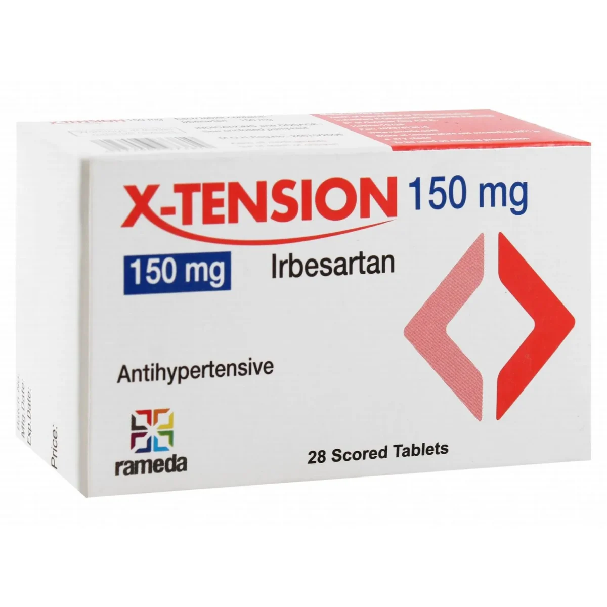 Lomixa Health Care - x tension high blood pressure 150 28 tabs swwg 01679405647